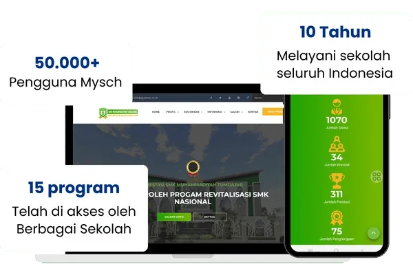 Ilustrasi website sekolah